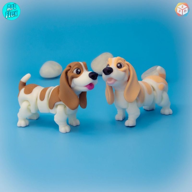 巴吉度猎犬-3D合纵社-3D打印模型STL格式3mf格式免费下载！