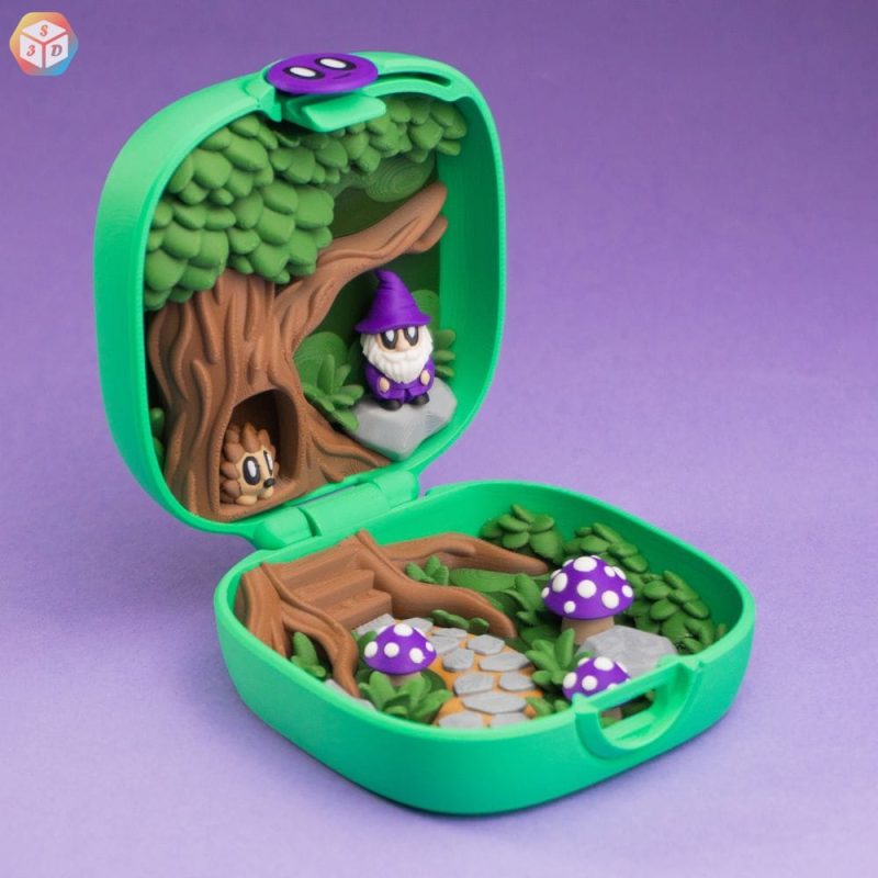 蘑菇森林-3D合纵社-3D打印模型STL格式3mf格式免费下载！