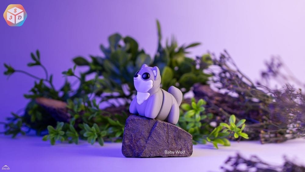 图片[2]-宝宝狼-3D合纵社-3D打印模型STL格式3mf格式免费下载！