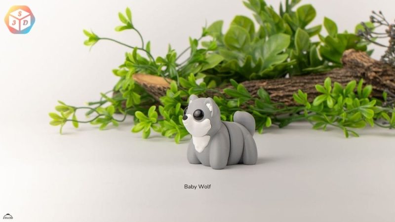 宝宝狼-3D合纵社-3D打印模型STL格式3mf格式免费下载！