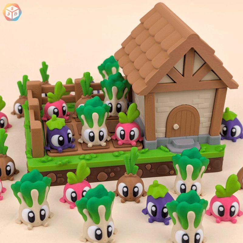 蔬菜园-3D合纵社-3D打印模型STL格式3mf格式免费下载！