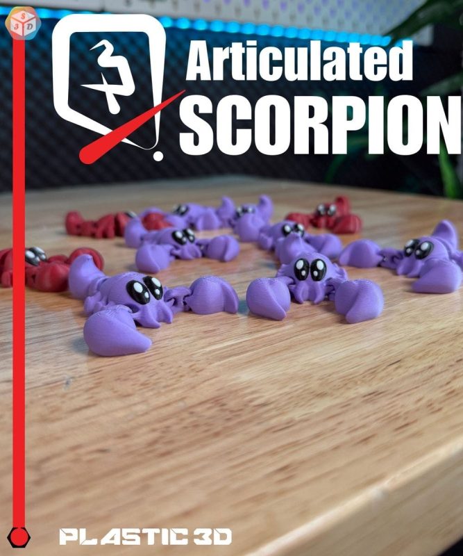 蝎子-3D合纵社-3D打印模型STL格式3mf格式免费下载！