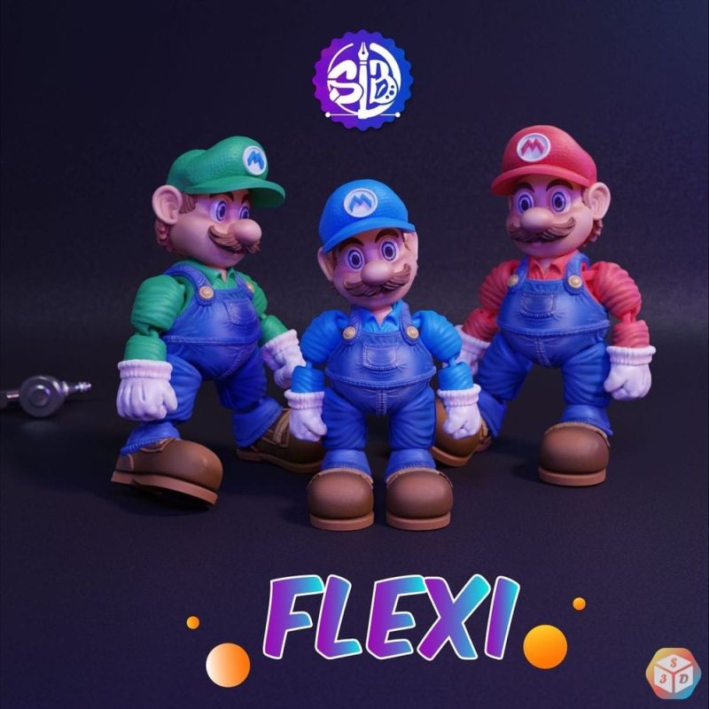 马里奥-3D合纵社-3D打印模型STL格式3mf格式免费下载！