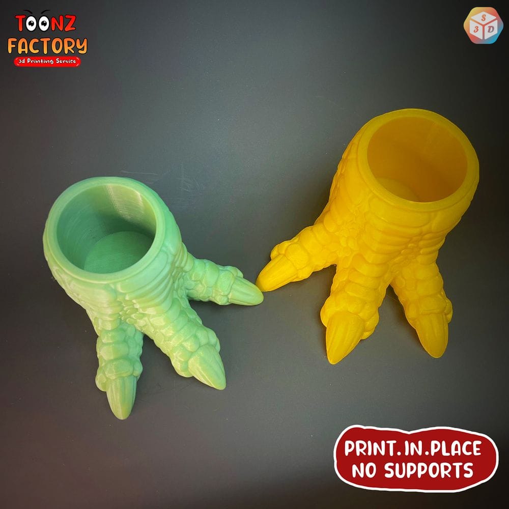 图片[3]-恐龙脚笔筒-3D合纵社-3D打印模型STL格式3mf格式免费下载！