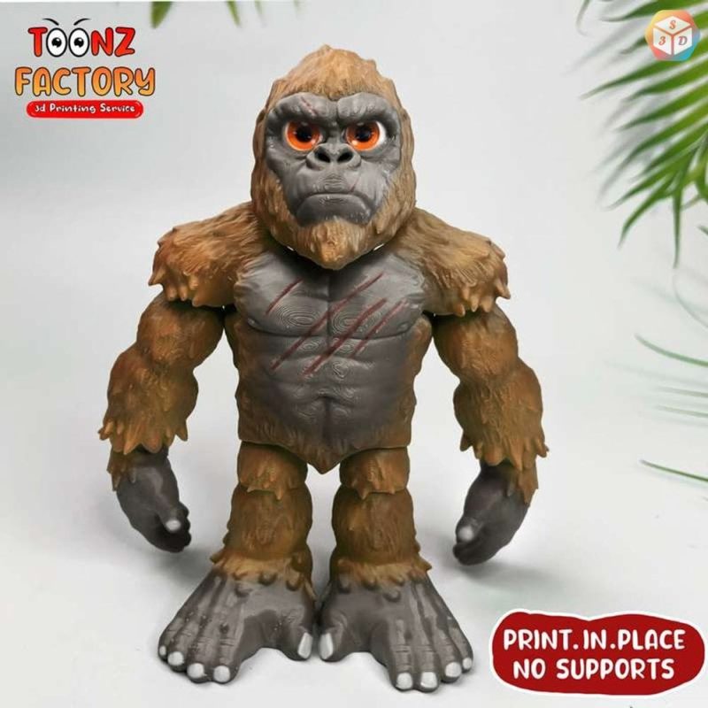 猩猩-3D合纵社-3D打印模型STL格式3mf格式免费下载！