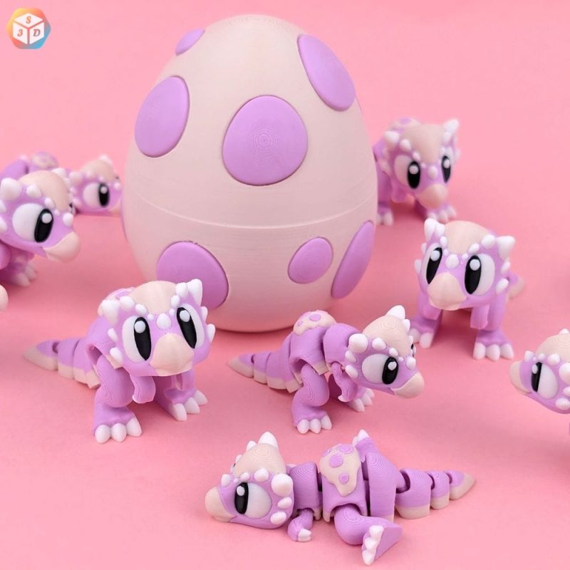 冥河龙与龙蛋-3D合纵社-3D打印模型STL格式3mf格式免费下载！