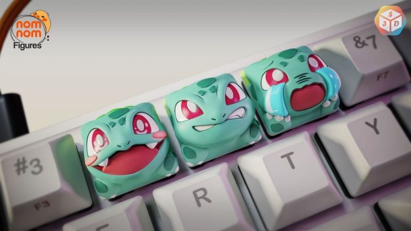 妙蛙种子键盘帽-3D合纵社-3D打印模型STL格式3mf格式免费下载！