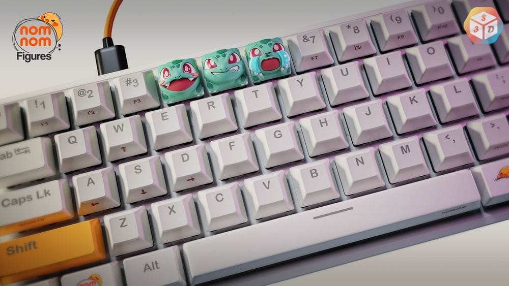 图片[2]-妙蛙种子键盘帽-3D合纵社-3D打印模型STL格式3mf格式免费下载！