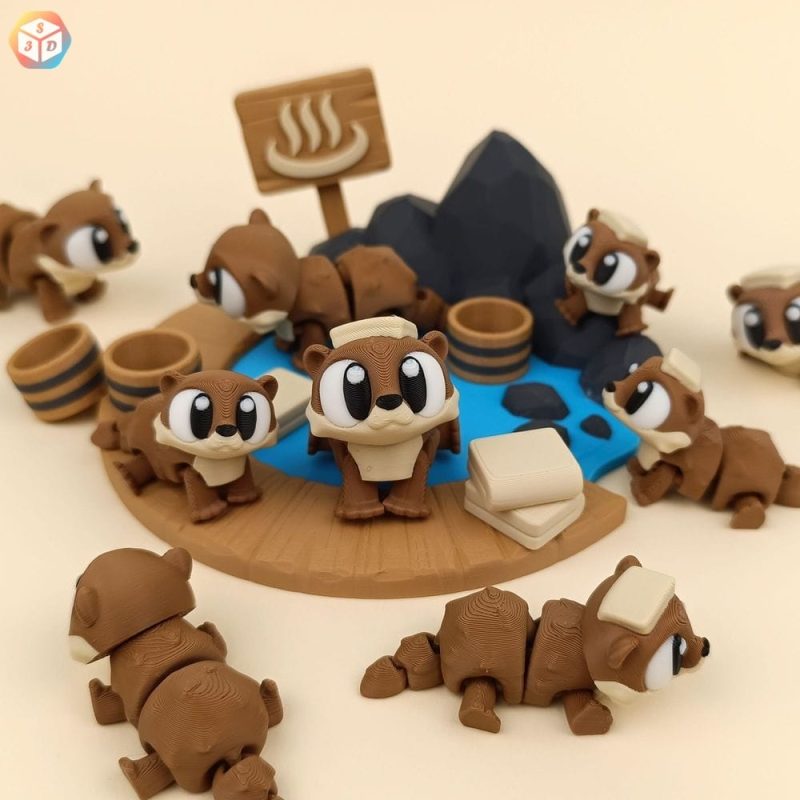 河狸-3D合纵社-3D打印模型STL格式3mf格式免费下载！