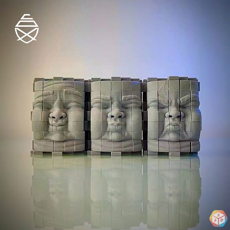 像素之子-3D合纵社-3D打印模型STL格式3mf格式免费下载！