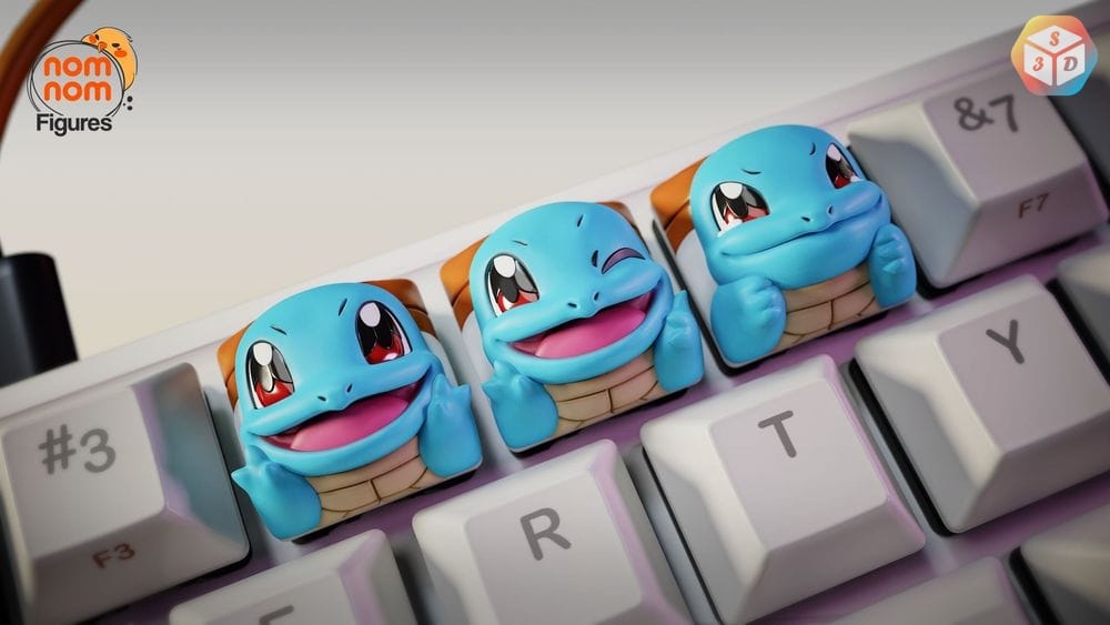 水箭龟键盘帽-3D合纵社-3D打印模型STL格式3mf格式免费下载！