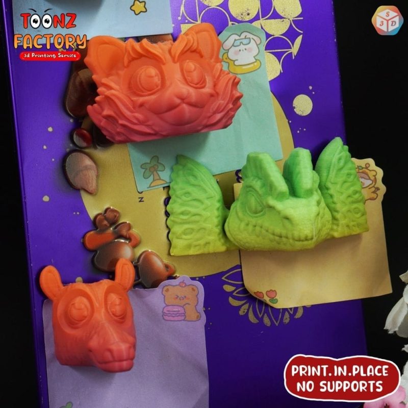 动物头像-3D合纵社-3D打印模型STL格式3mf格式免费下载！