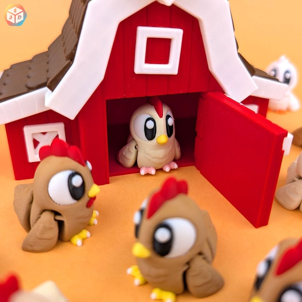 图片[3]-小鸡与谷仓-3D合纵社-3D打印模型STL格式3mf格式免费下载！