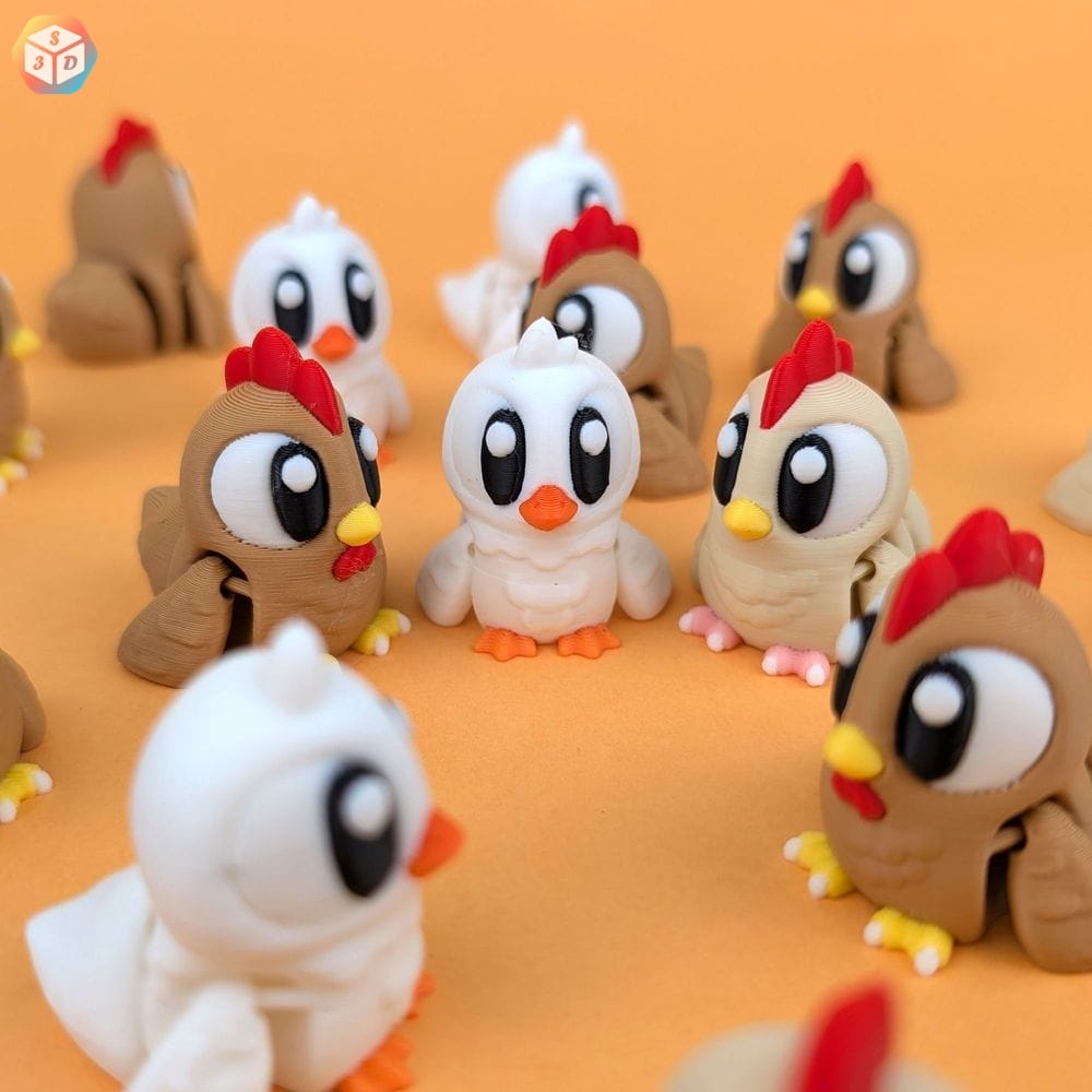 图片[2]-小鸡与谷仓-3D合纵社-3D打印模型STL格式3mf格式免费下载！