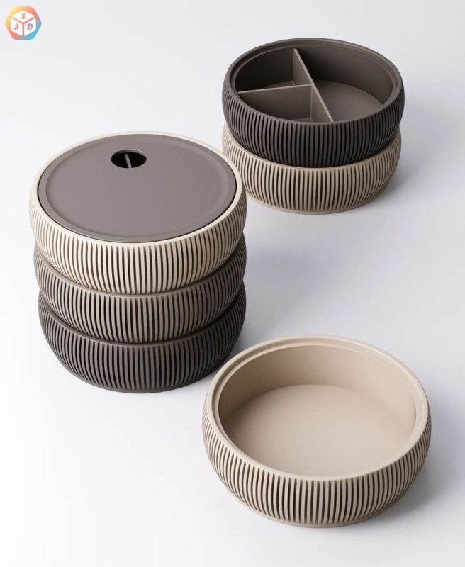 收纳盒-3D合纵社-3D打印模型STL格式3mf格式免费下载！