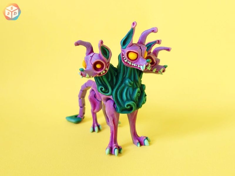 【恐怖系列】68 地狱犬-3D合纵社-3D打印模型STL格式3mf格式免费下载!