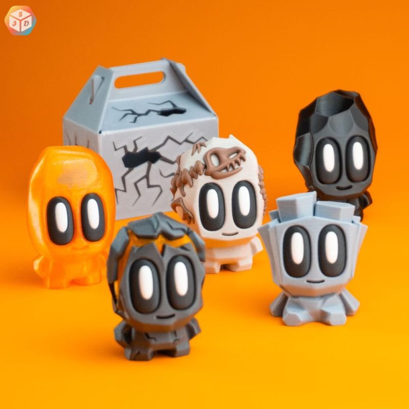 岩石人盲盒-3D合纵社-3D打印模型STL格式3mf格式免费下载！