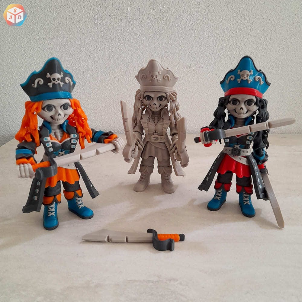 图片[3]-骷髅海盗-3D合纵社-3D打印模型STL格式3mf格式免费下载！