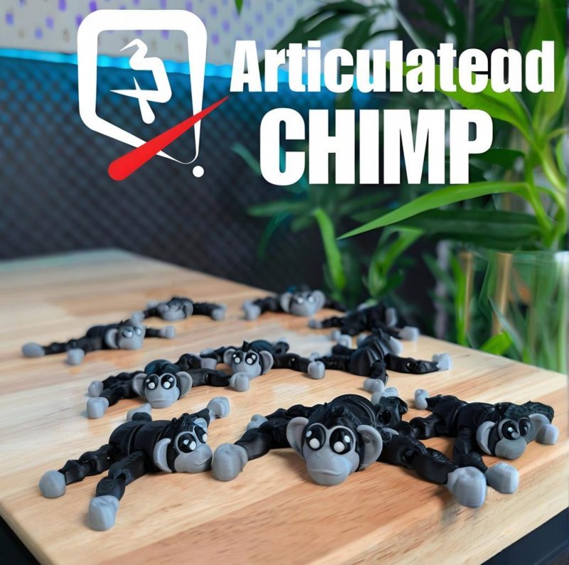 黑猩猩-3D合纵社-3D打印模型STL格式3mf格式免费下载!