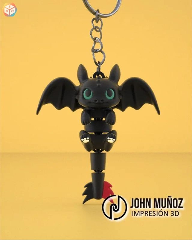 无牙仔钥匙链-3D合纵社-3D打印模型STL格式3mf格式免费下载!