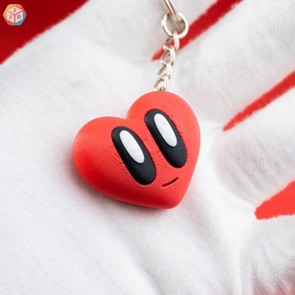 图片[2]-爱心钥匙链-3D合纵社-3D打印模型STL格式3mf格式免费下载！