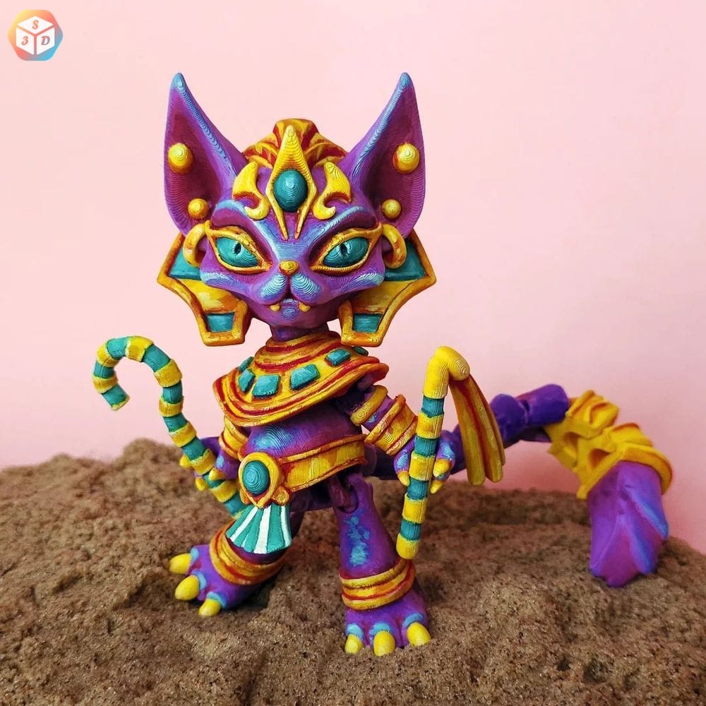 法老猫-3D合纵社-3D打印模型STL格式3mf格式免费下载！