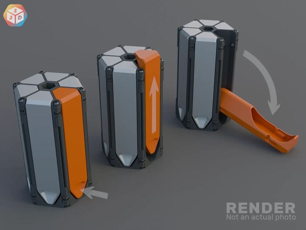 小零件收纳盒-3D合纵社-3D打印模型STL格式3mf格式免费下载！