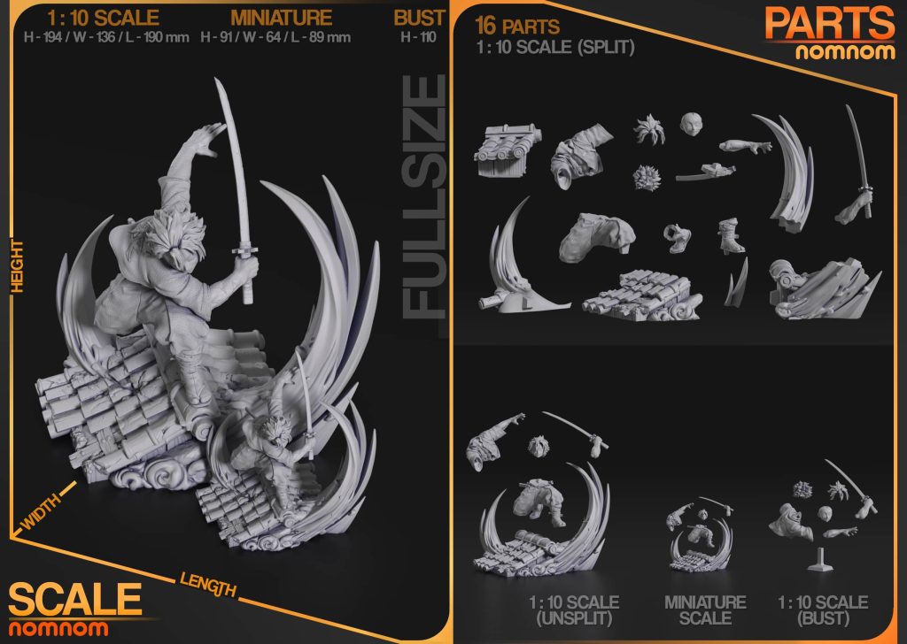图片[2]-【鬼灭之刃】风柱·不死川实弥-3D合纵社-3D打印模型STL格式3mf格式免费下载！