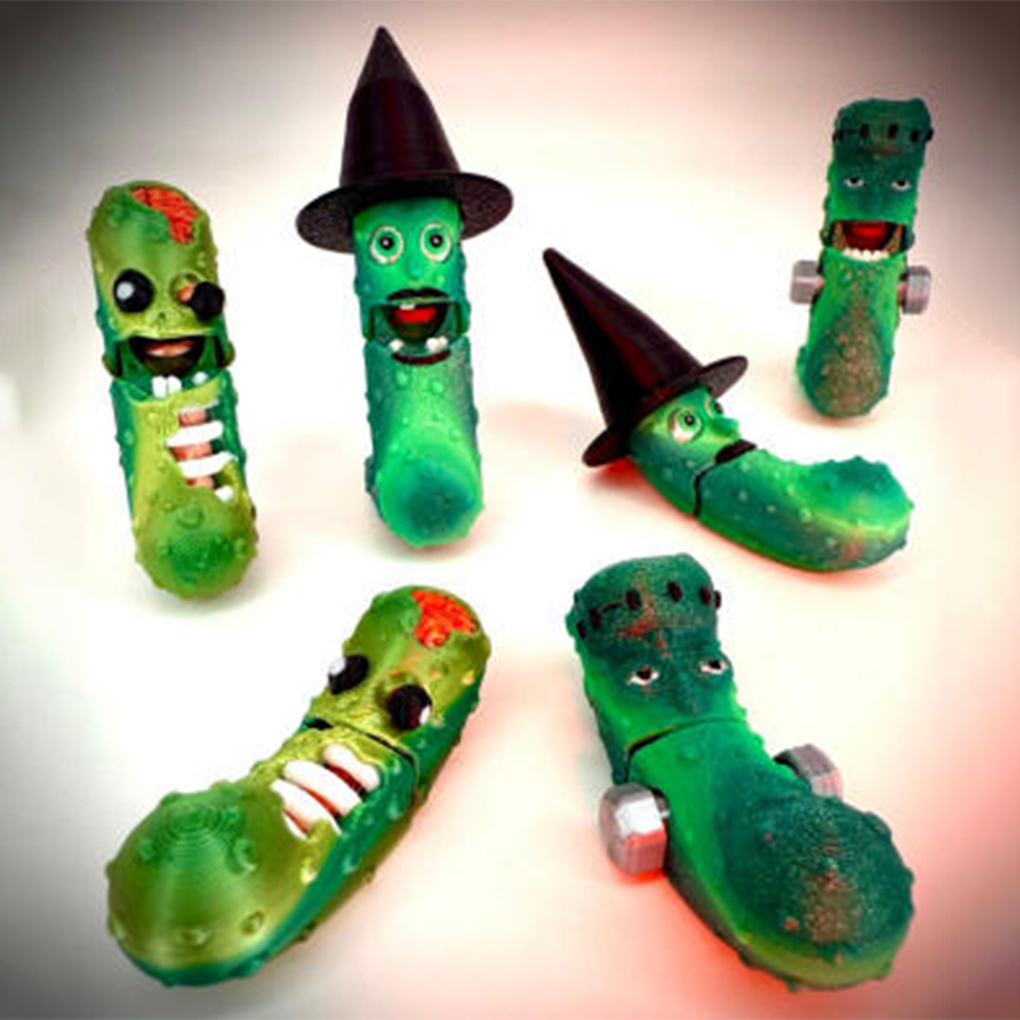 万圣节 酸黄瓜-3D合纵社-3D打印模型STL格式3mf格式免费下载！