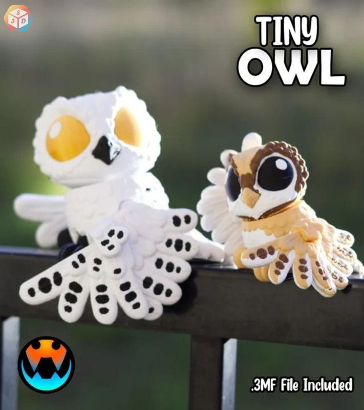 小角鸮-3D合纵社-3D打印模型STL格式3mf格式免费下载！