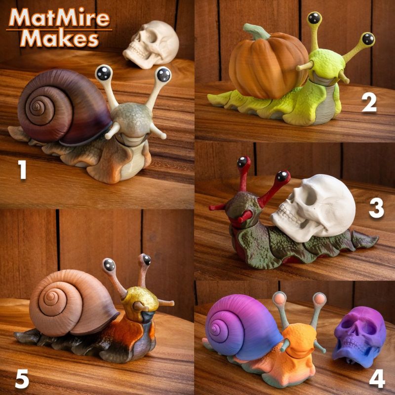 蜗牛与蛞蝓-3D合纵社-3D打印模型STL格式3mf格式免费下载！