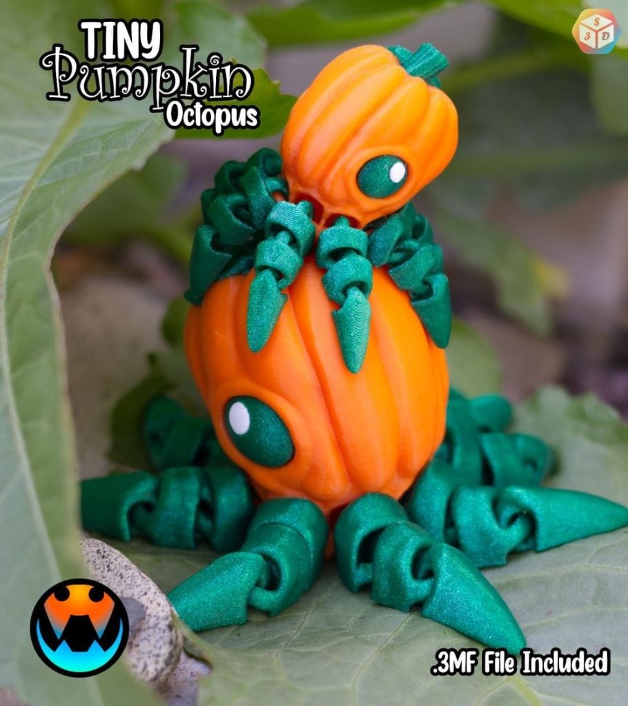 图片[3]-南瓜小章鱼-3D合纵社-3D打印模型STL格式3mf格式免费下载！