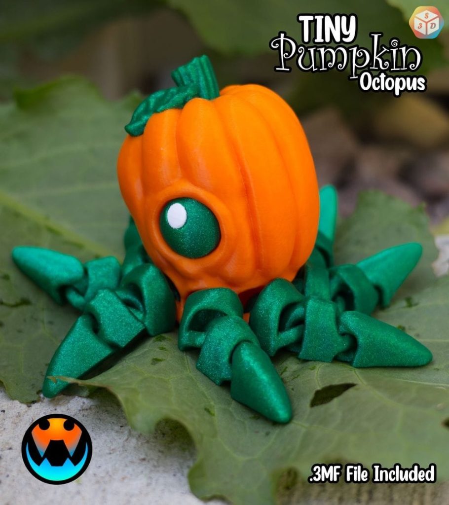 图片[2]-南瓜小章鱼-3D合纵社-3D打印模型STL格式3mf格式免费下载！