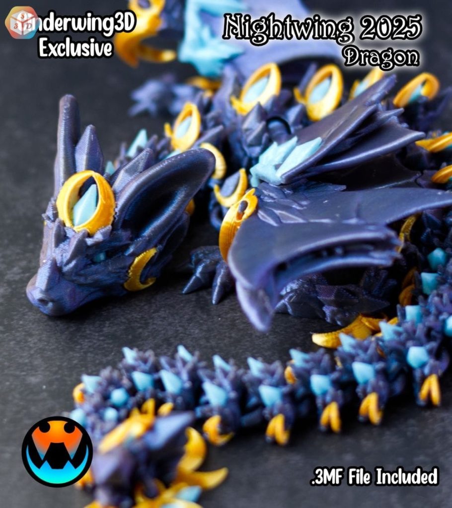 图片[4]-夜翼龙-3D合纵社-3D打印模型STL格式3mf格式免费下载！