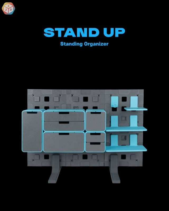 立式办公桌组合柜-3D合纵社-3D打印模型STL格式3mf格式免费下载！