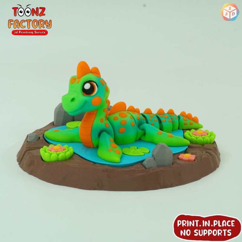 尼斯湖水怪-3D合纵社-3D打印模型STL格式3mf格式免费下载！