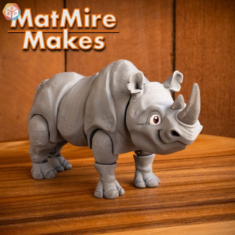 犀牛-3D合纵社-3D打印模型STL格式3mf格式免费下载！