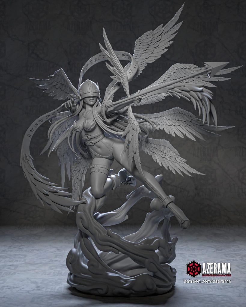 图片[2]-【数码宝贝】天女兽-3D合纵社-3D打印模型STL格式3mf格式免费下载！