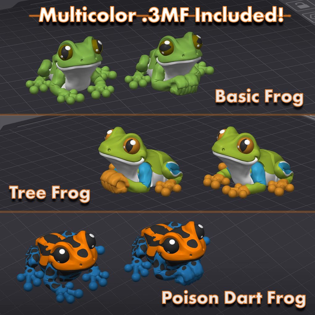 图片[2]-迷你青蛙-3D合纵社-3D打印模型STL格式3mf格式免费下载！