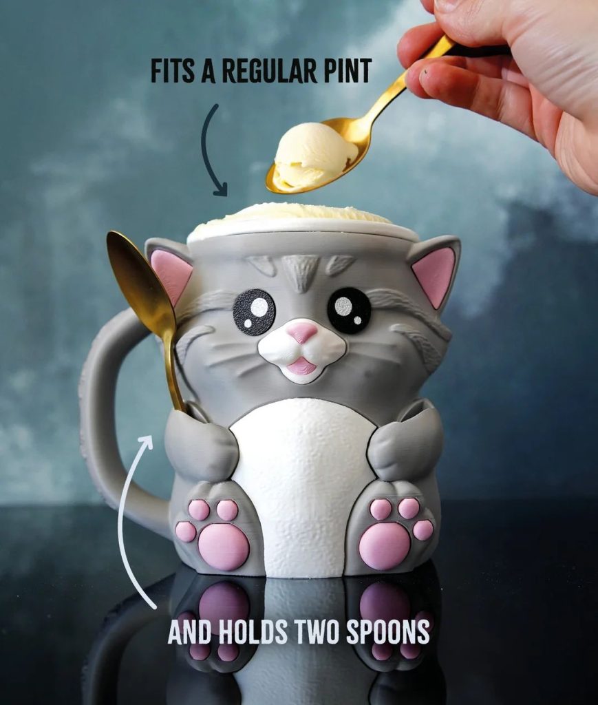 小猫杯子-3D合纵社-3D打印模型STL格式3mf格式免费下载！