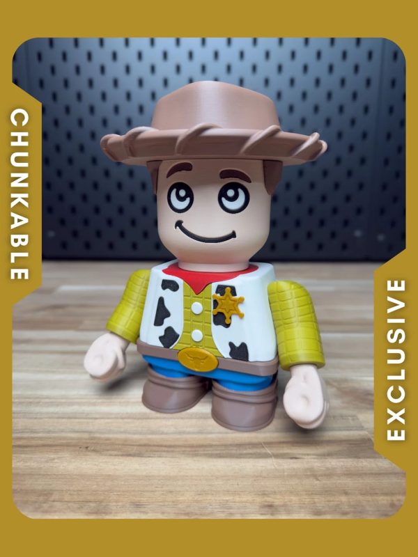 【积木玩具】胡迪-3D合纵社-3D打印模型STL格式3mf格式免费下载！