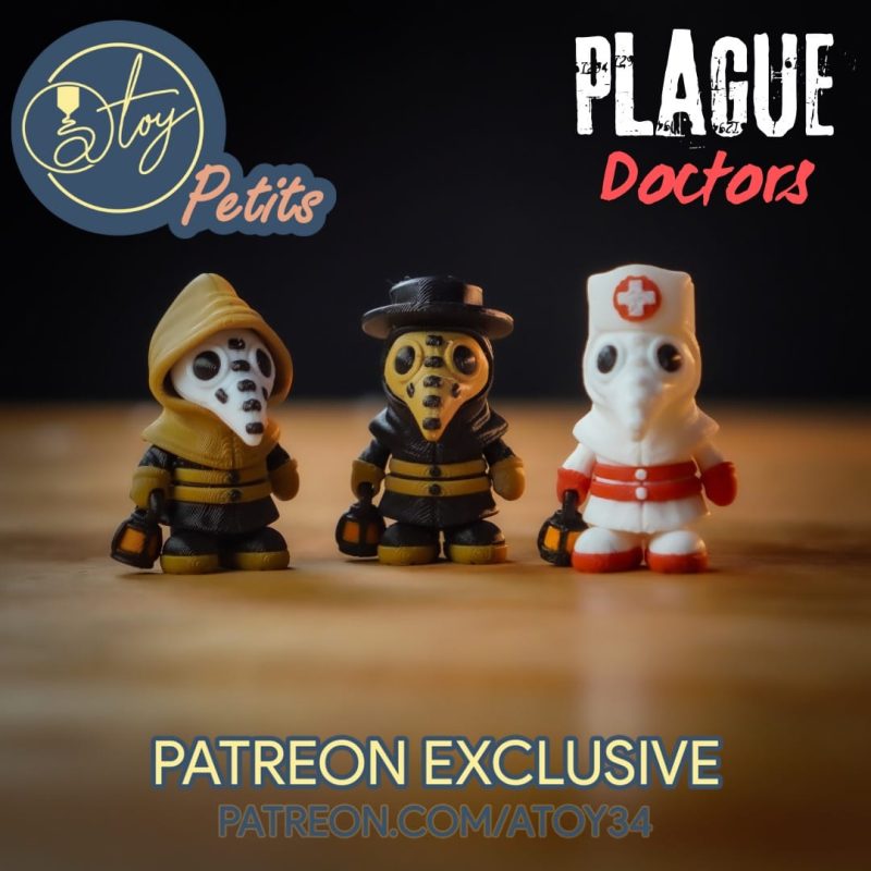 瘟疫医生-3D合纵社-3D打印模型STL格式3mf格式免费下载！