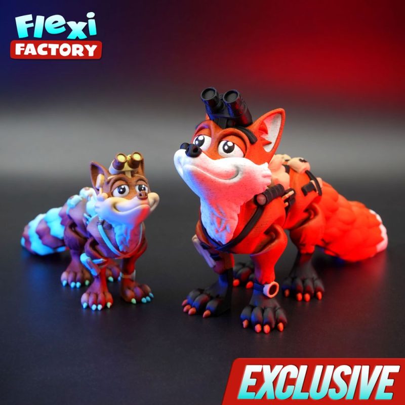 战术狐狸-3D合纵社-3D打印模型STL格式3mf格式免费下载！