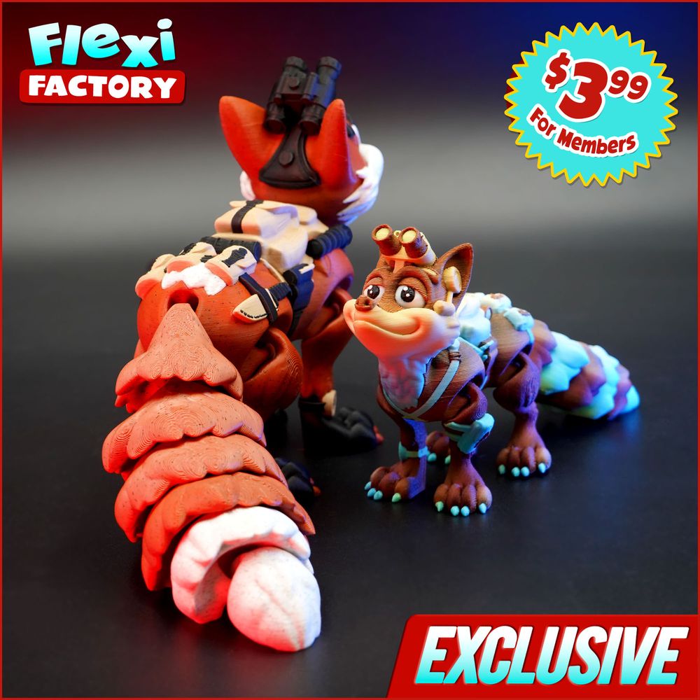 图片[2]-战术狐狸-3D合纵社-3D打印模型STL格式3mf格式免费下载！