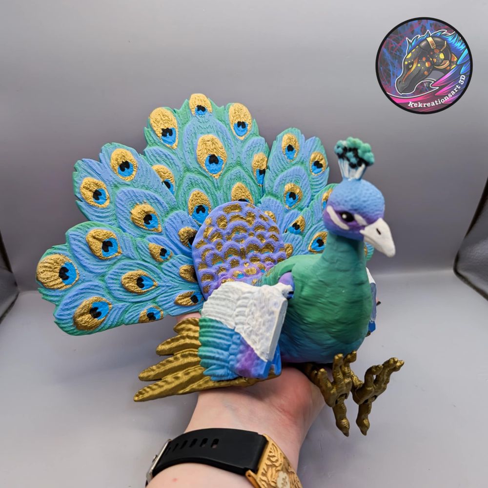 图片[3]-孔雀-3D合纵社-3D打印模型STL格式3mf格式免费下载！