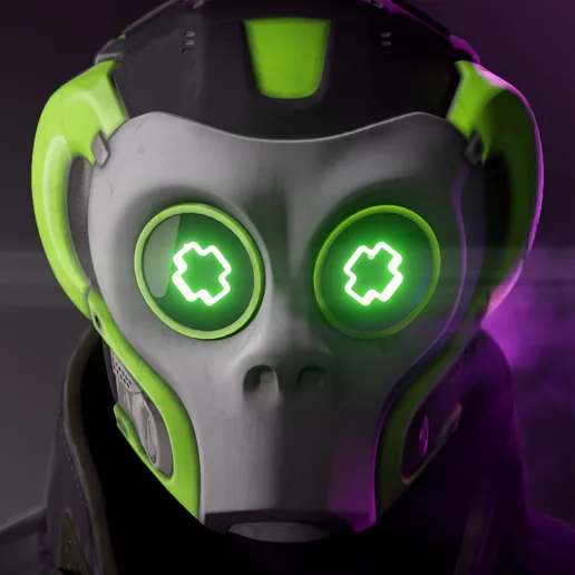 赛博朋克 猴子面具 角色扮演科幻-3D合纵社-3D打印模型STL格式3mf格式免费下载！