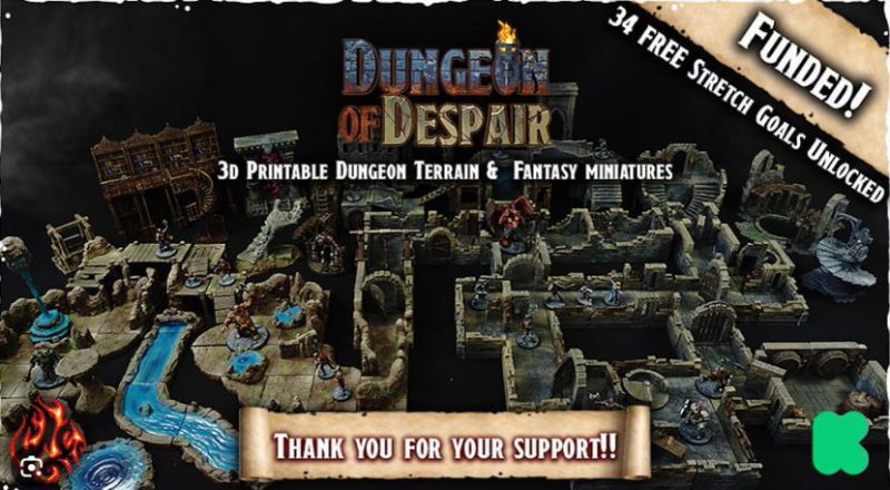 绝望之地下城-3D合纵社-3D打印模型STL格式3mf格式免费下载！