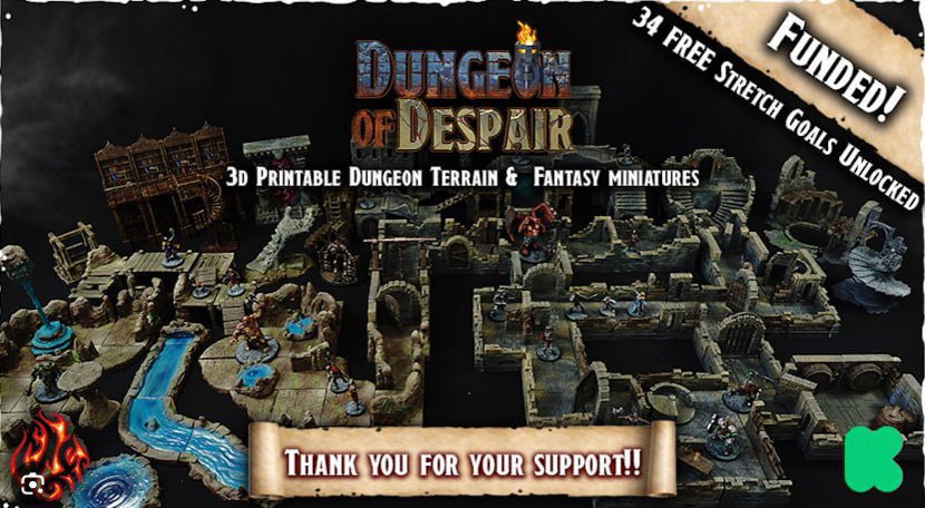 绝望之地下城-3D合纵社-3D打印模型STL格式3mf格式免费下载！