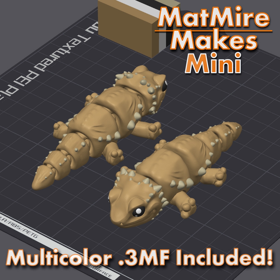 图片[2]-迷你胡须蜥蜴-3D合纵社-3D打印模型STL格式3mf格式免费下载！