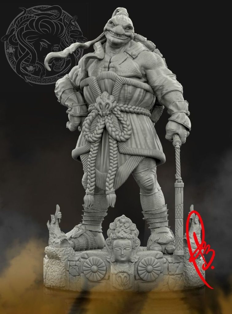 图片[3]-【忍者神龟】格米开朗基罗-3D合纵社-3D打印模型STL格式3mf格式免费下载！